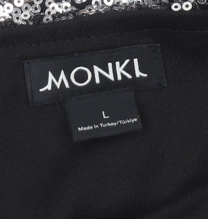 Womens UK Size L Monki Silver Camisole Tank