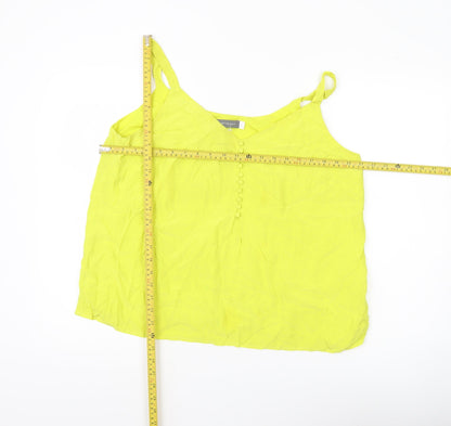 Womens UK Size 16 Mint Velvet Yellow Camisole Tank
