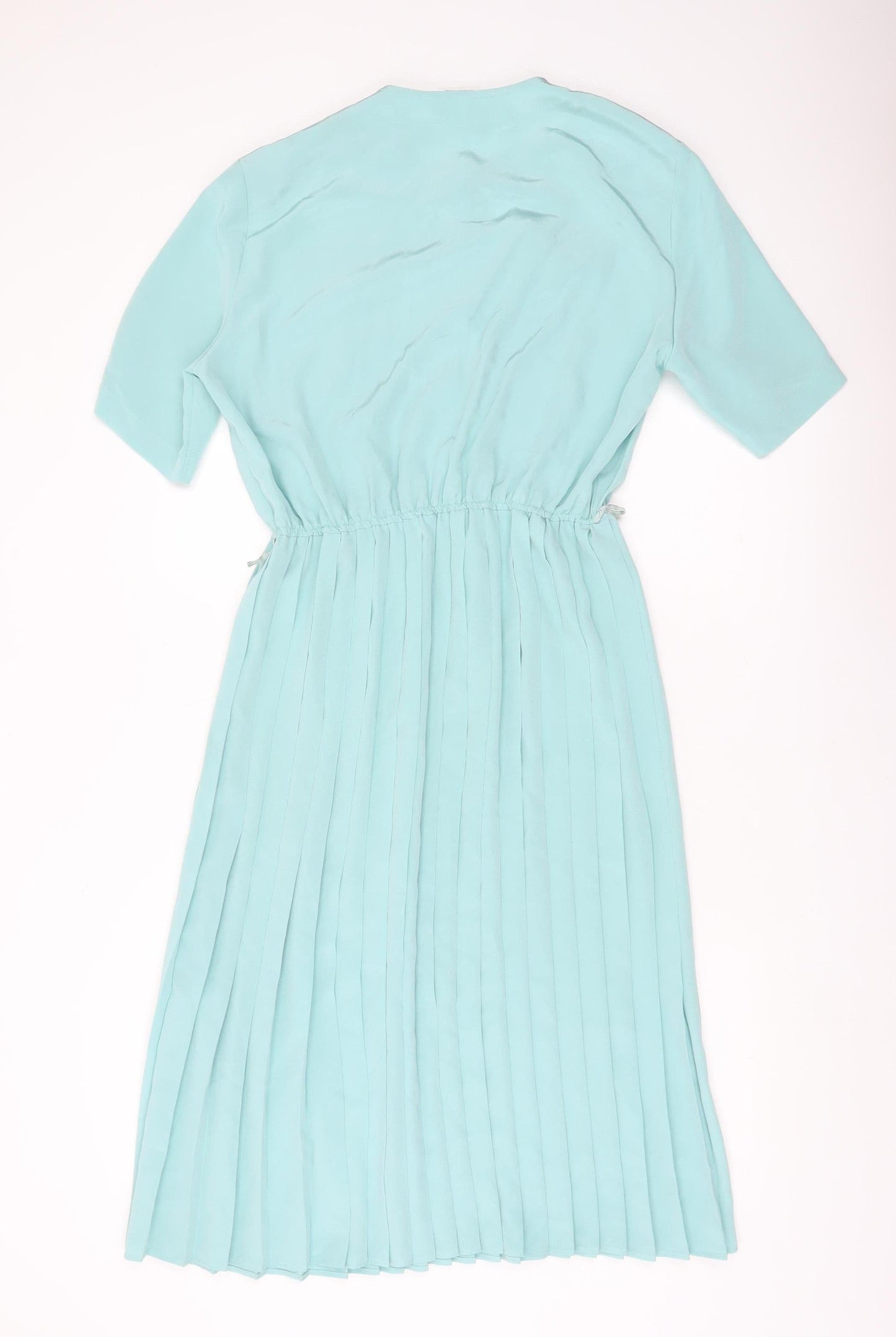 Eastex Women’s Blue Pleated Midi Shirt Dress Size 14