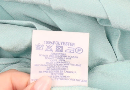 Eastex Women’s Blue Pleated Midi Shirt Dress Size 14