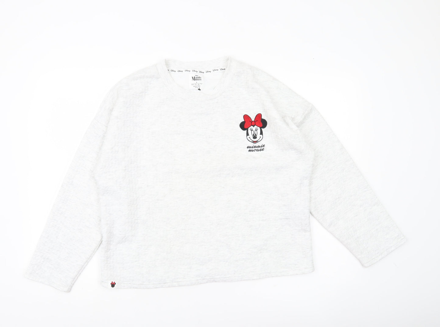 Womens UK Size M 12-14 Disney White Pullover Sweatshirt