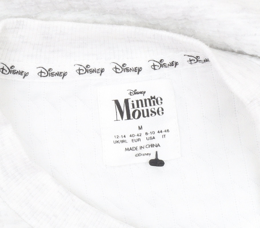 Womens UK Size M 12-14 Disney White Pullover Sweatshirt