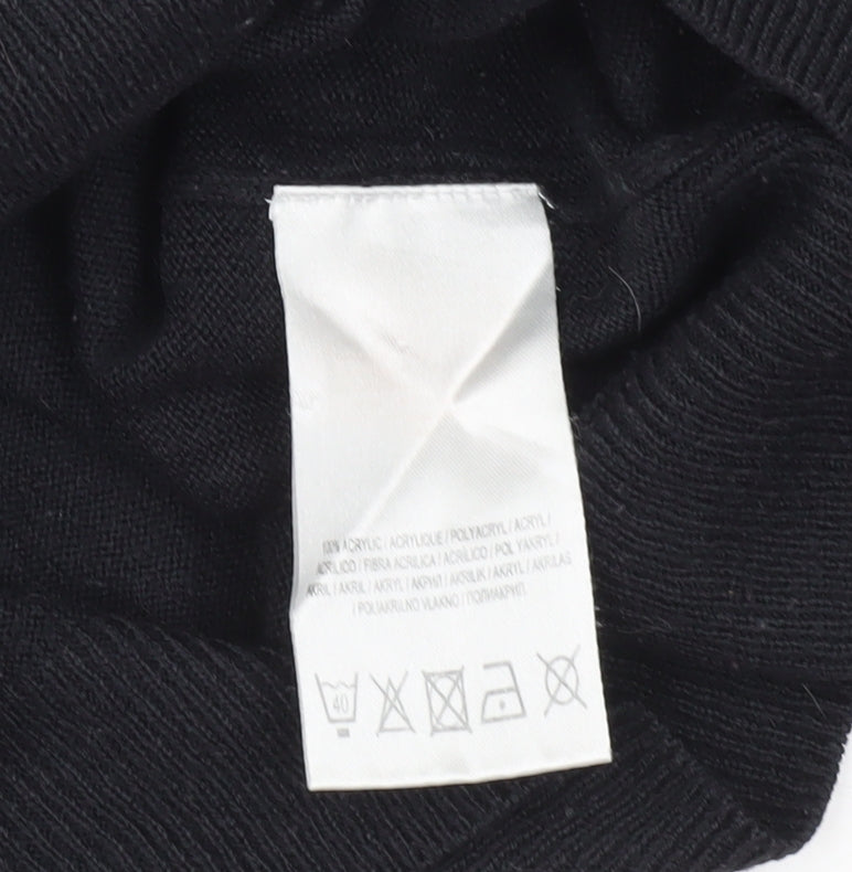 Kensington Eastside Men Black M Crew Neck Pullover Jumper Knit