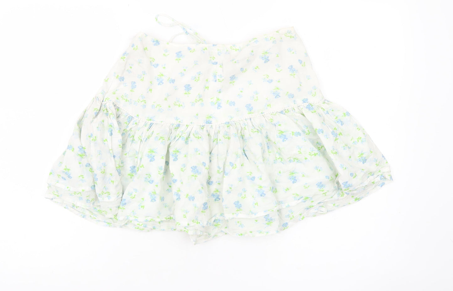 ASOS Women’s White Floral Peasant Skirt Size 12 Cotton Lace