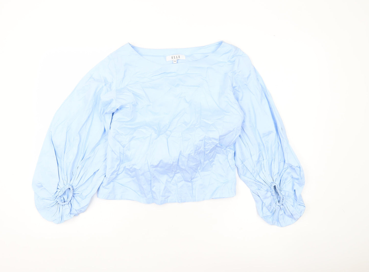 Womens UK Size 12 ELLE Blue Tunic Blouse