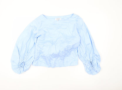 Womens UK Size 12 ELLE Blue Tunic Blouse