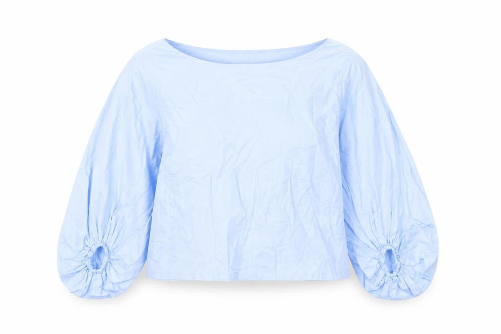 Womens UK Size 12 ELLE Blue Tunic Blouse