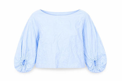 Womens UK Size 12 ELLE Blue Tunic Blouse