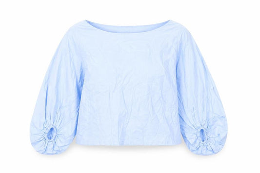Womens UK Size 12 ELLE Blue Tunic Blouse