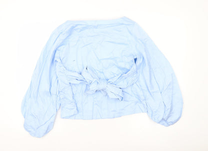 Womens UK Size 12 ELLE Blue Tunic Blouse