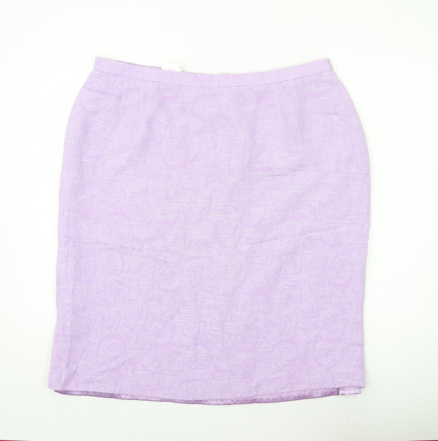 Eastex Womens Purple Size 22 Pencil Skirt Lined Viscose Cotton