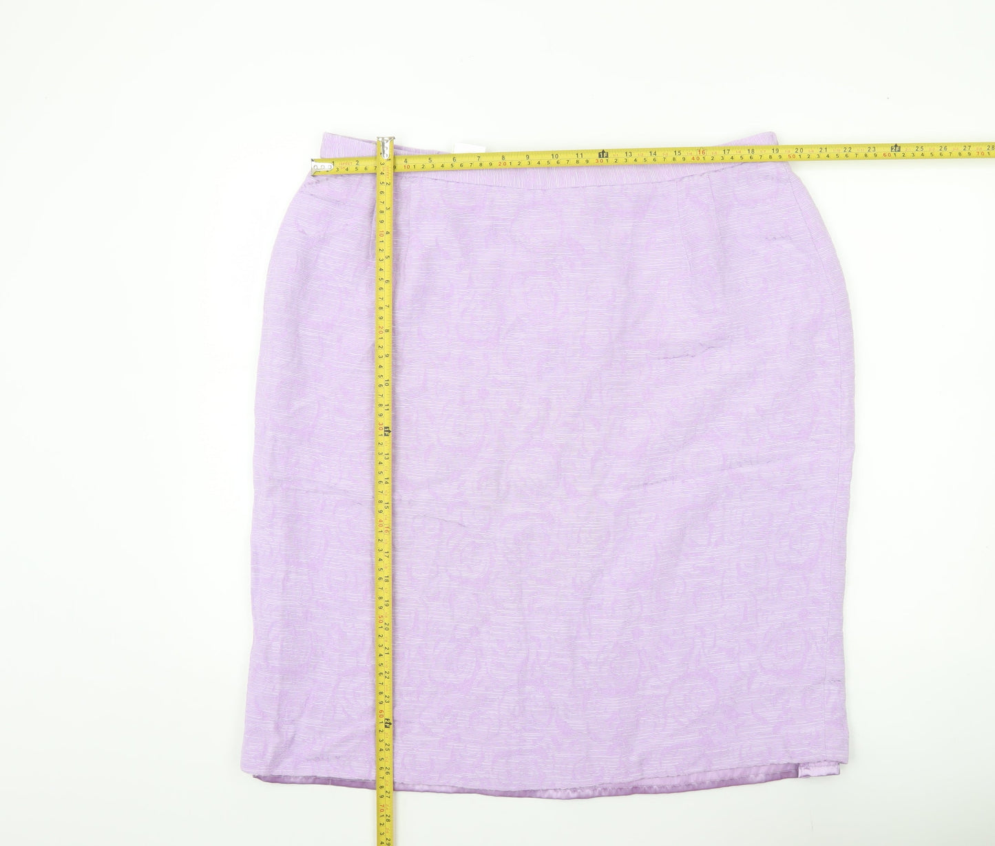 Eastex Womens Purple Size 22 Pencil Skirt Lined Viscose Cotton