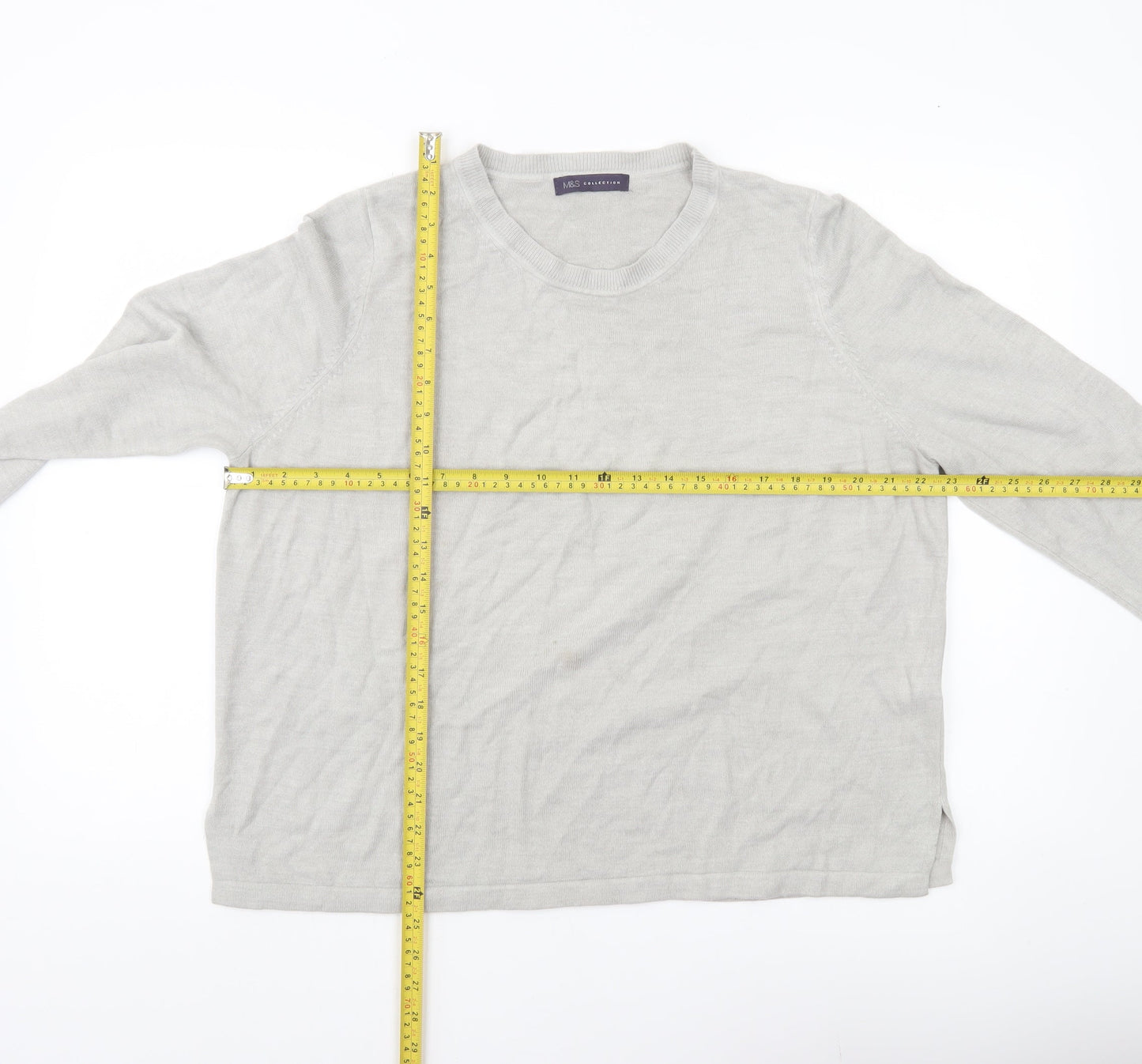 Womens UK Size 20 Marks and Spencer Grey Pullover Jumper