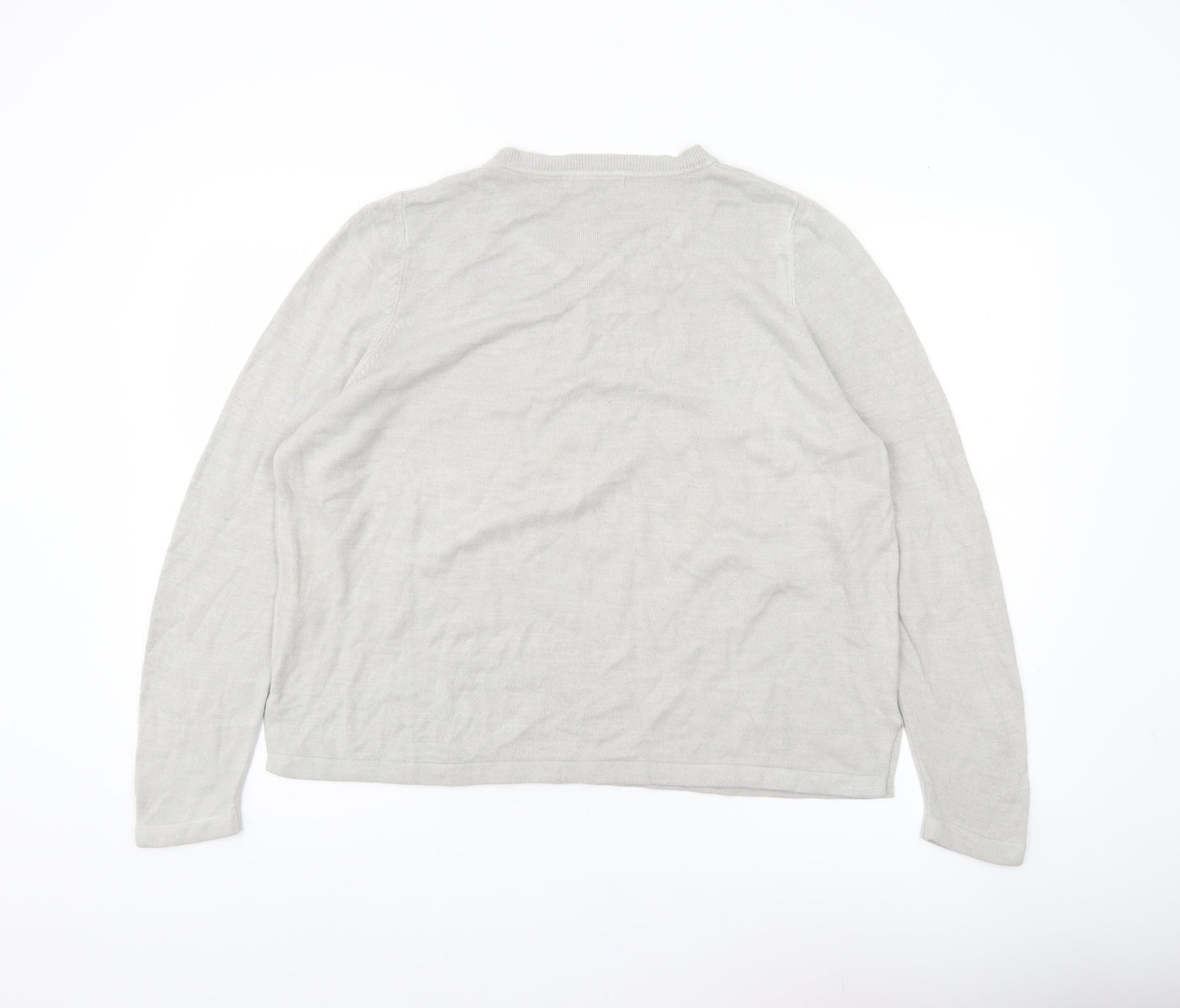 Womens UK Size 20 Marks and Spencer Grey Pullover Jumper