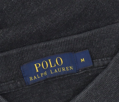 Ralph Lauren Men's Black Polo Shirt M Regular Fit Short Sleeve Cotton