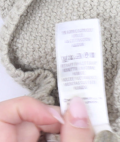 Marks and Spencer Men’s Beige Knit Vest Jumper Medium V-Neck