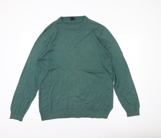 Cotton Traders Men’s Green M Pullover Crew Neck Jumper Knit