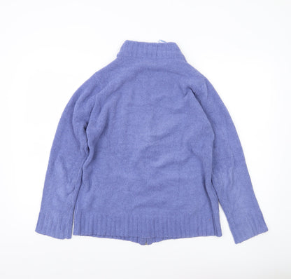 Womens UK Size M Arista Purple Cardigan Jumper