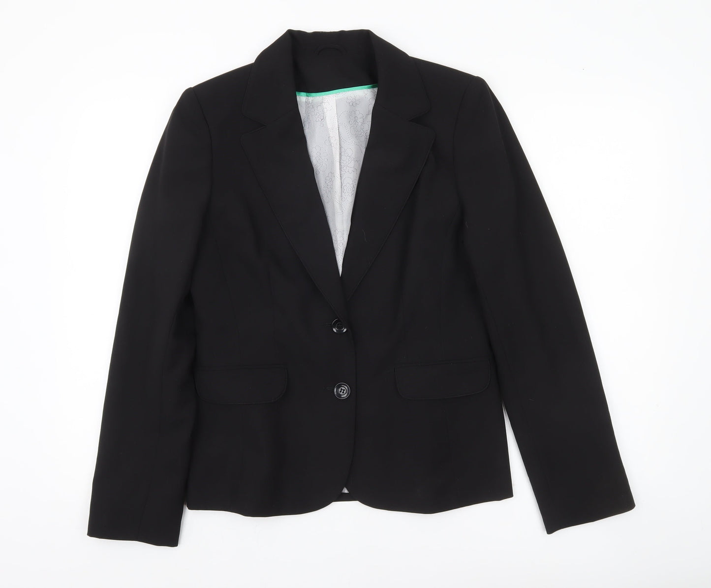 Dorothy Perkins Womens Black Size 12 Blazer Jacket Workwear