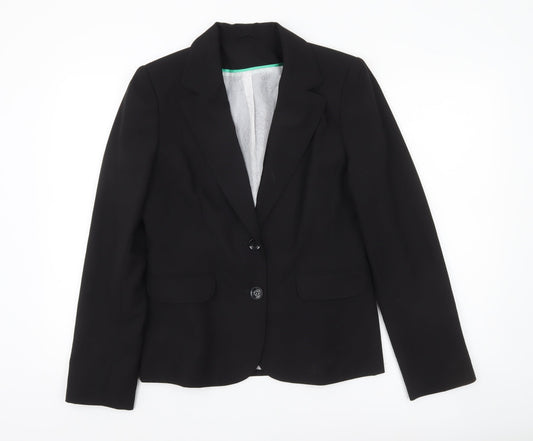 Dorothy Perkins Womens Black Size 12 Blazer Jacket Workwear