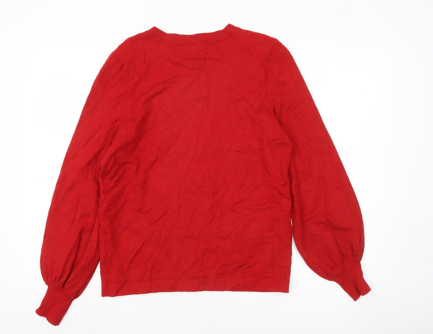 Jasper Conran Women’s Red Crew Neck Pullover Jumper Size 14