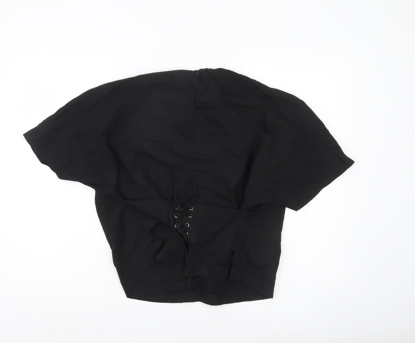 Womens UK Size 10 H&M Black Basic Blouse