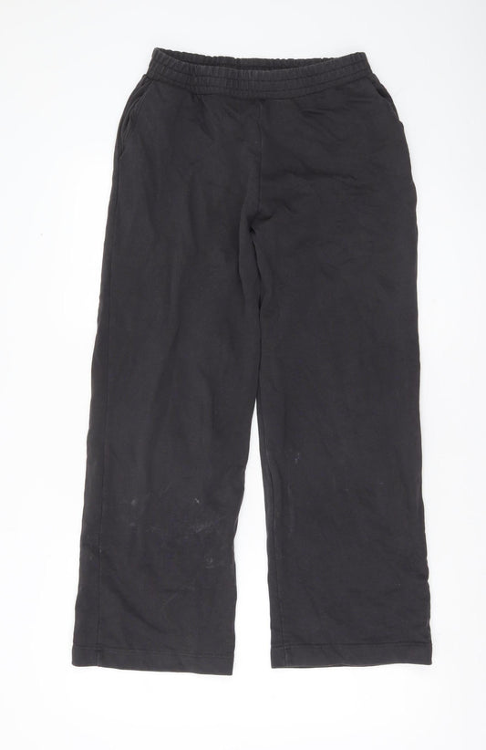 Womens UK Size S Zara Relaxed Fit CasualTravel Black Trousers