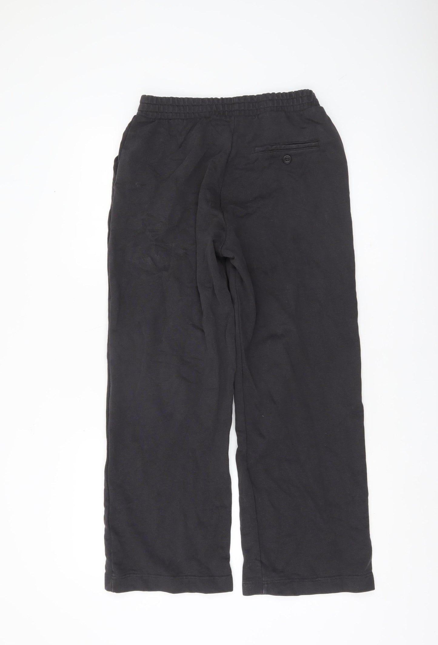 Womens UK Size S Zara Relaxed Fit CasualTravel Black Trousers