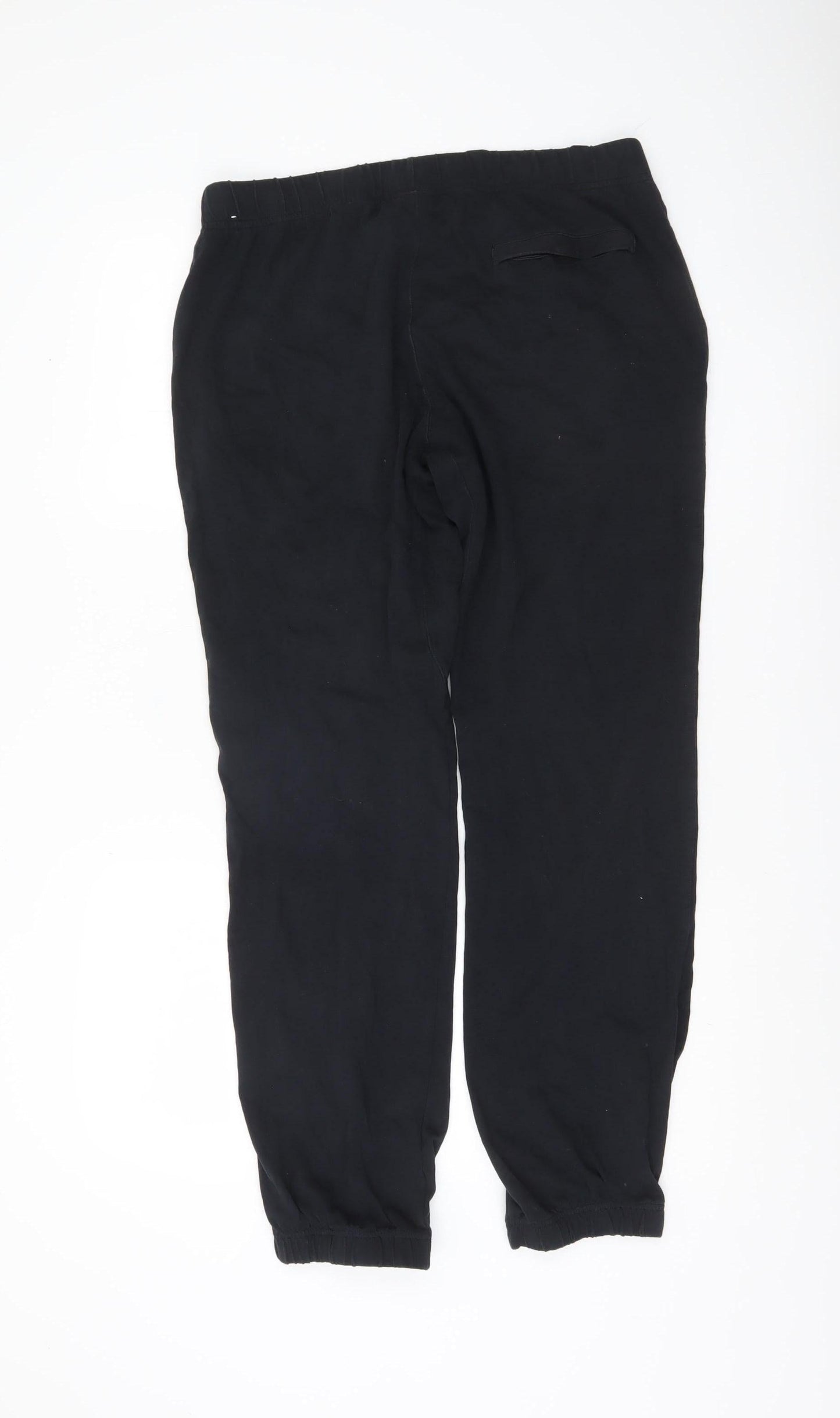 Nike Mens Black L Jogger Sweatpants Cotton Tapered Fit
