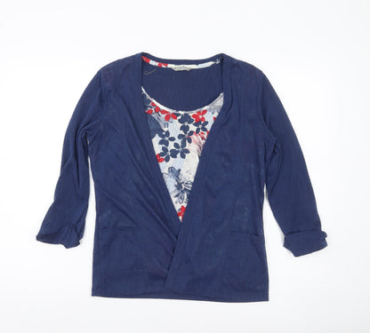 Womens UK Size 10 Marks and Spencer Blue Tunic Blouse