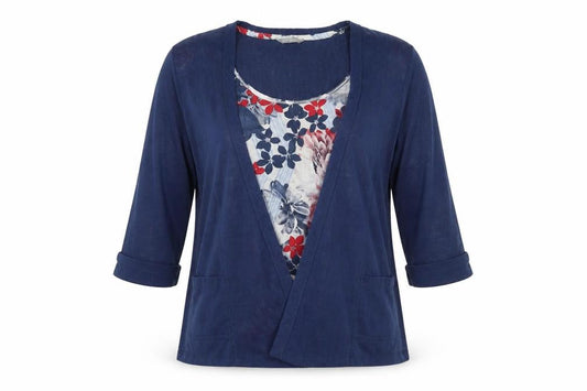 Womens UK Size 10 Marks and Spencer Blue Tunic Blouse
