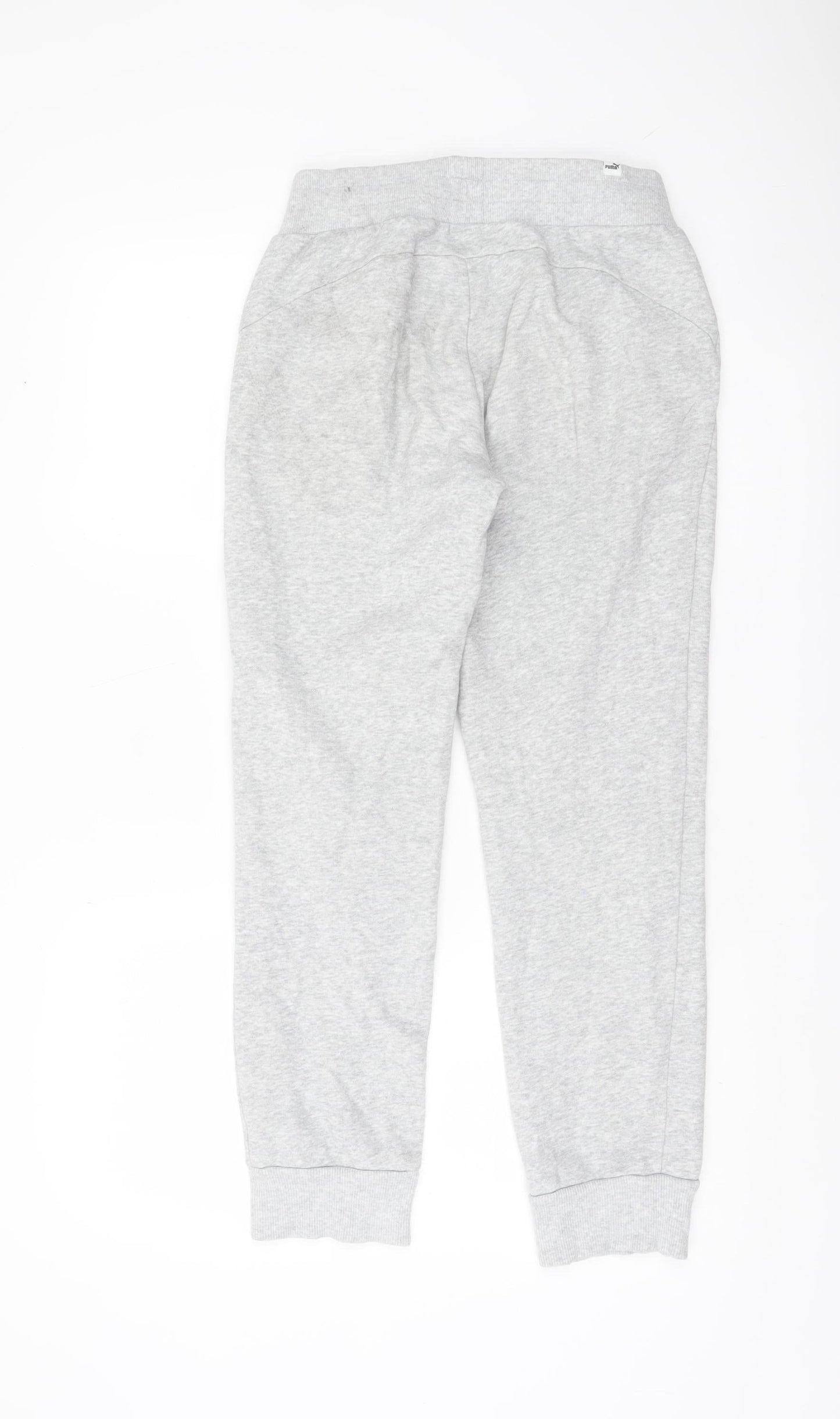 Puma Womens Grey Jogger Sweatpants Size 8 Cotton Blend