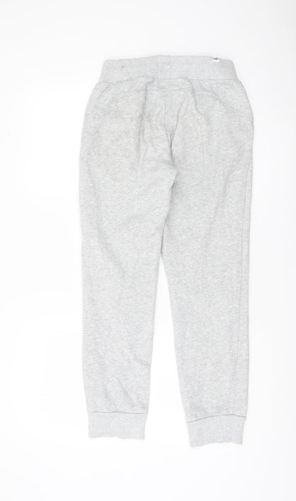 Puma Womens Grey Jogger Sweatpants Size 8 Cotton Blend
