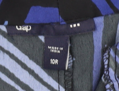 Gap Women’s Blue Geometric Short Skirt Size 10 Polyester