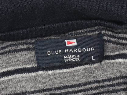 Marks and Spencer Men’s Blue Cotton Crew Neck Pullover Jumper L