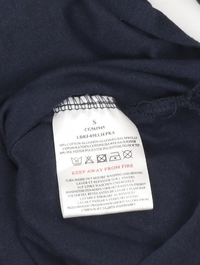 Brave Soul Women’s Blue Tank Midi Dress Sleeveless Scoop Neck S