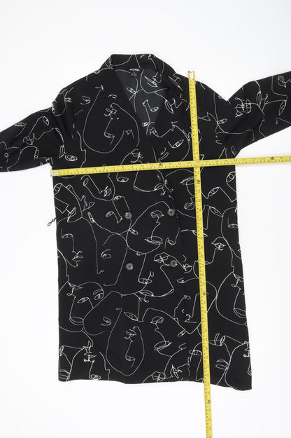 Womens UK Size S Monki Black Basic Jacket
