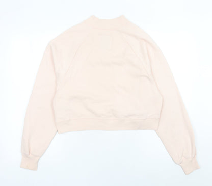Hollister Womens Pink Small Sweatshirt Crew Neck Long Sleeve