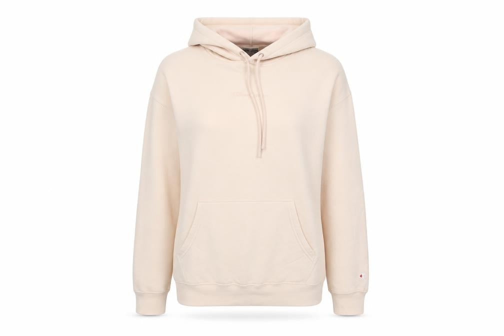 Womens UK Size L Champion Beige Pullover Hoodie