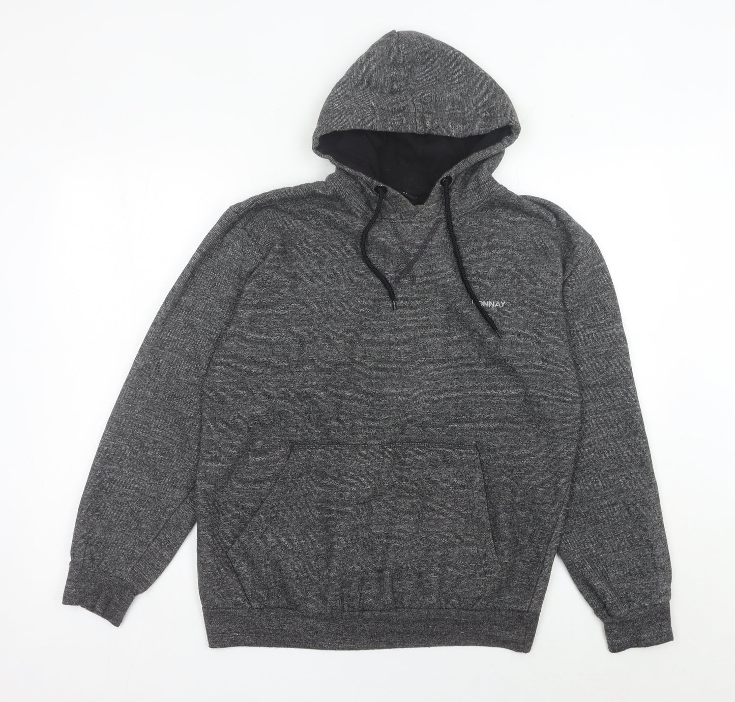 Mens UK Size M Donnay Grey Pullover Hoodie