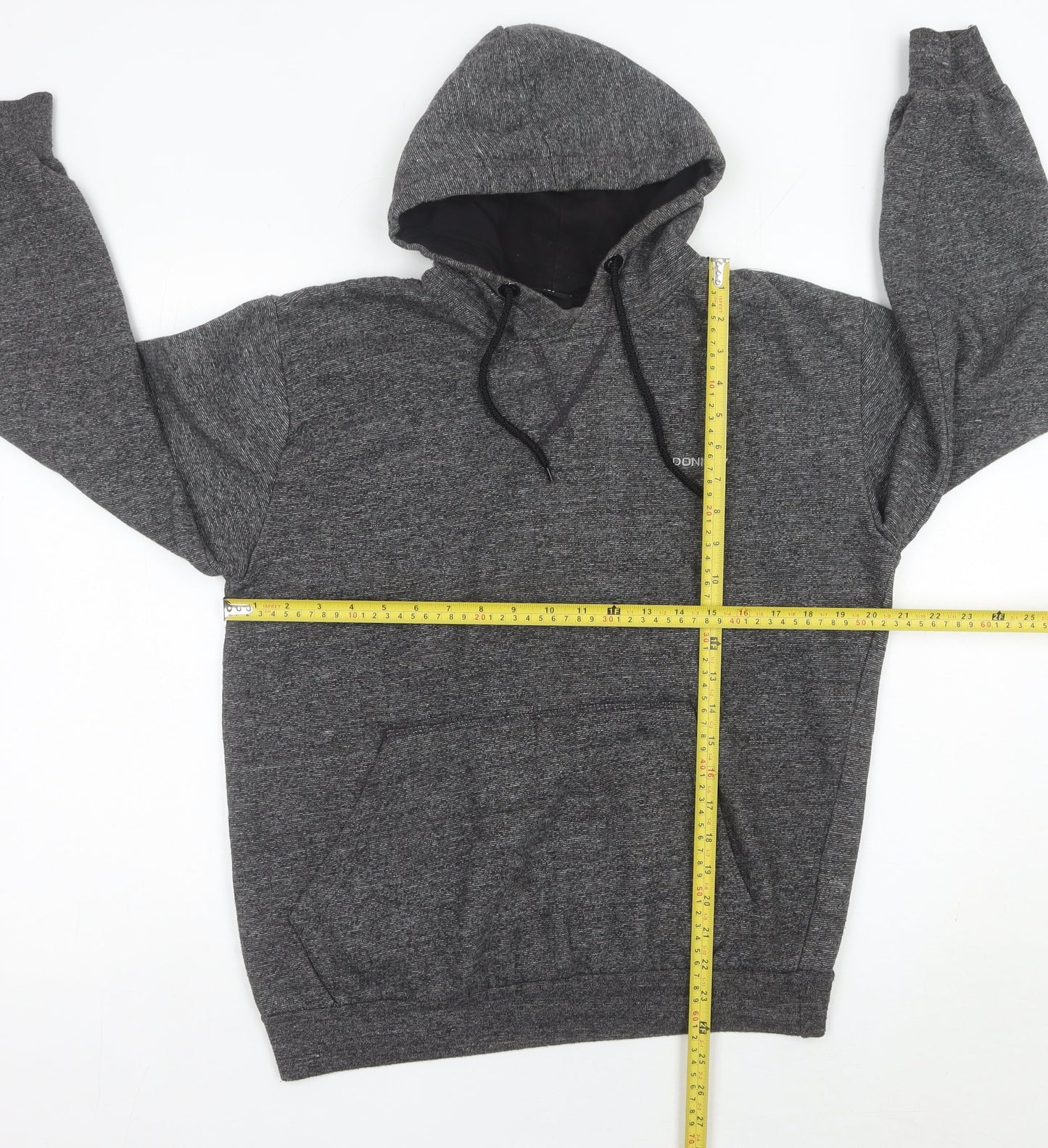 Mens UK Size M Donnay Grey Pullover Hoodie