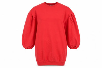 ASOS Womens Red Shift Balloon Sleeve Dress Size 8 Crew Neck