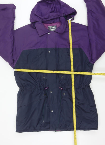 Gelert Women’s Purple Blue Parka Jacket L Hooded Waterproof