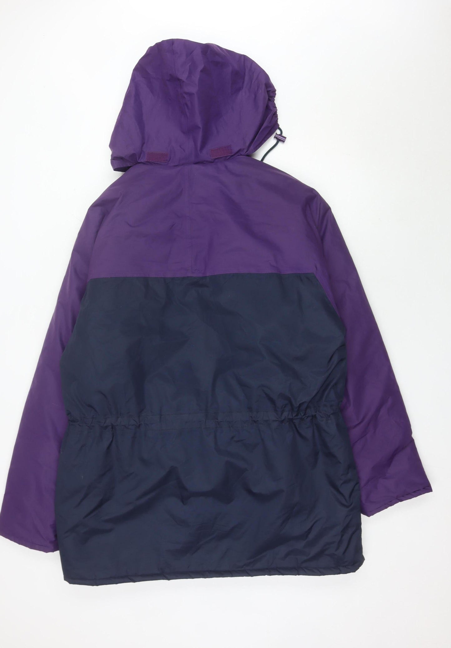Gelert Women’s Purple Blue Parka Jacket L Hooded Waterproof
