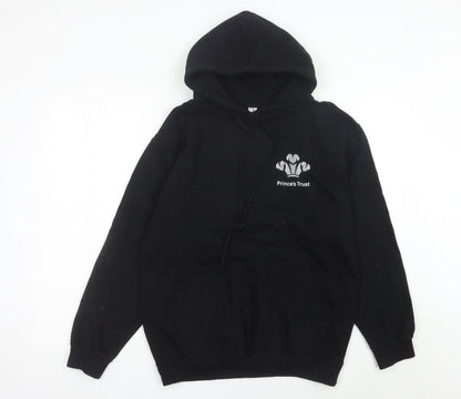 Just Hoods AWDis Women's Black Medium Pullover Hoodie Prince's Trust Logo