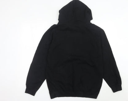 Just Hoods AWDis Women's Black Medium Pullover Hoodie Prince's Trust Logo