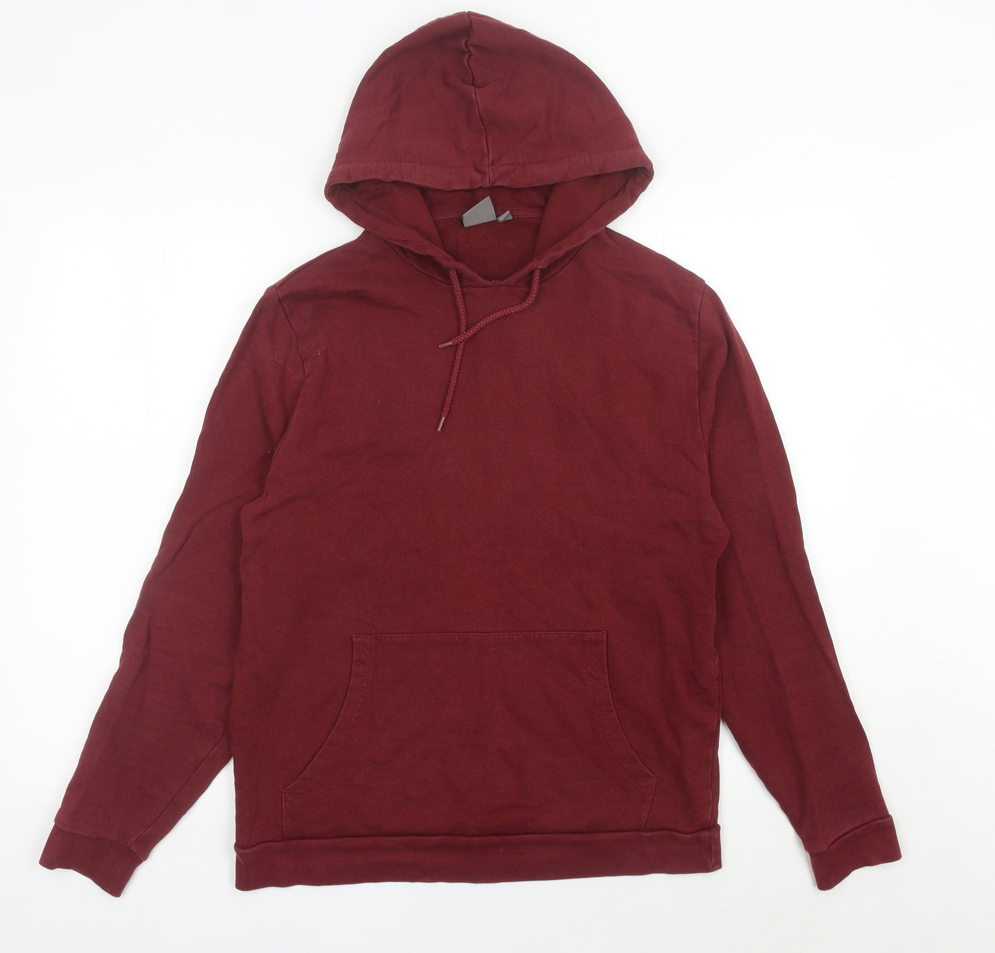 Mens UK Size S ASOS Red Pullover Hoodie