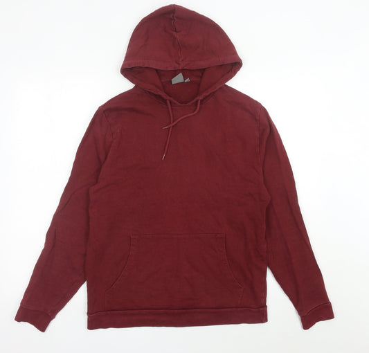 Mens UK Size S ASOS Red Pullover Hoodie