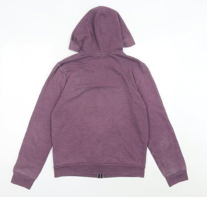 Topman Men’s Purple Full Zip Hoodie Size S Regular Fit Cotton Blend