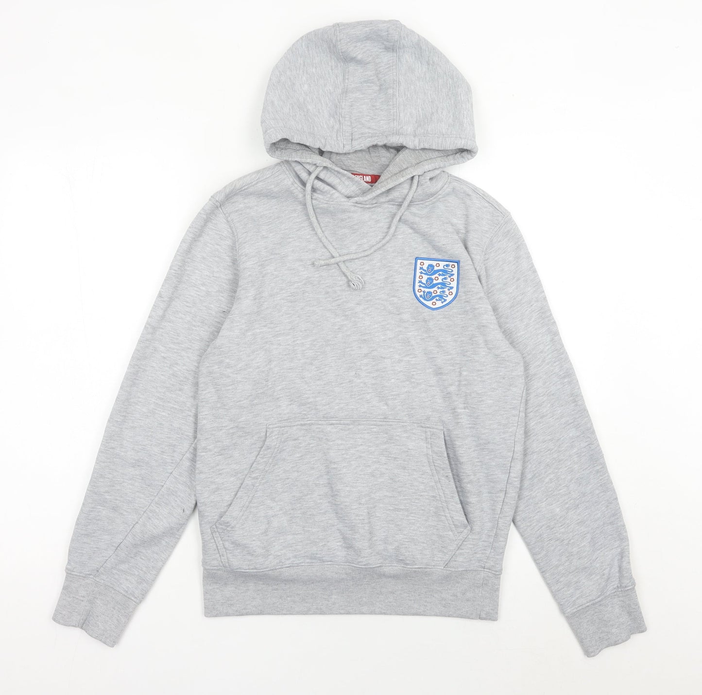 Mens UK Size S England Grey Pullover Hoodie